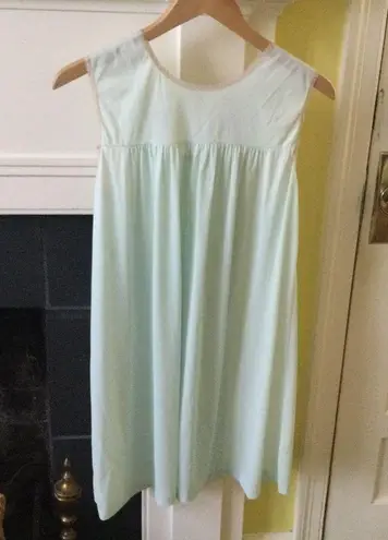 Vintage Lace Trim Embroidered Flowers Panel Nightgown Size 36