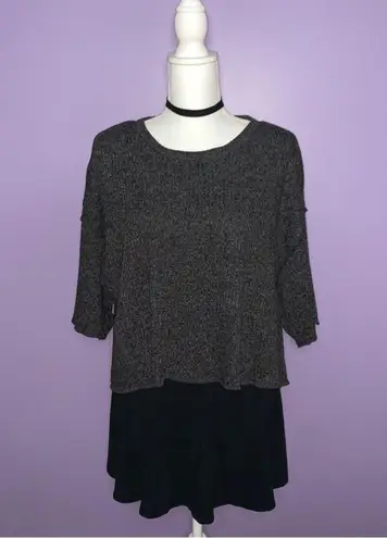 Jolie LA NWT Jolie Charcoal Grey Knit Top