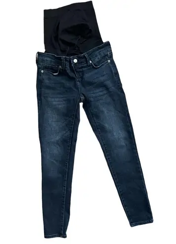 Blanqi Maternity Women’s Skinny Fit Full Belly Panel Jeans | Dark Wash | 0 Size undefined