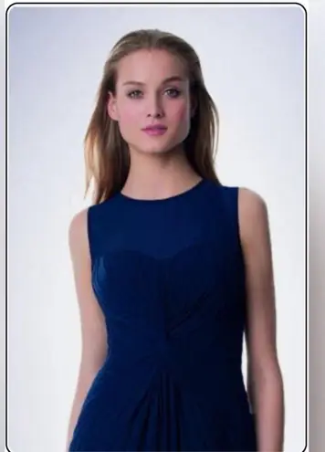 Bill Levkoff Bridesmaid Dress 997 Prom Wedding Long Gown Sleeveless Chiffon Maxi