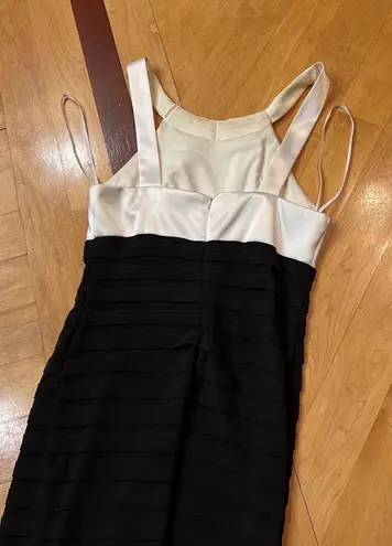 XScape Black And White Dress