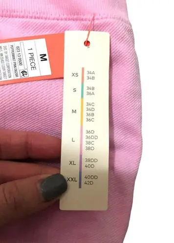 Colsie MEDIUM Ribbed Removable Pad Bandeau Bra