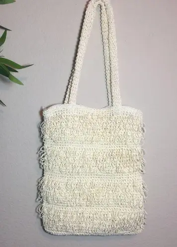 Straw crochet crossbody shoulder bag
