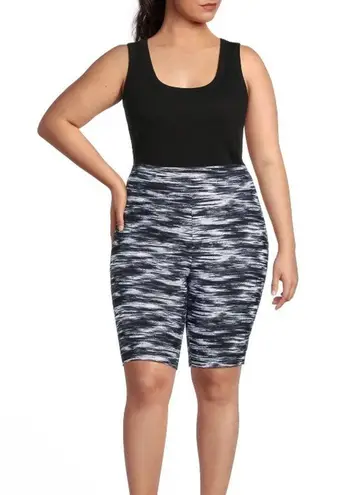 Terra & Sky Biker Shorts Size 1X 16W-18W Polyester Spandex Pull On Womens NWOT