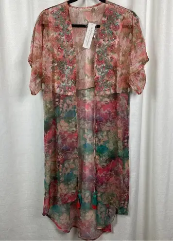 Soft Surroundings Peach Nectar Primavera Topper Sz.S NWT