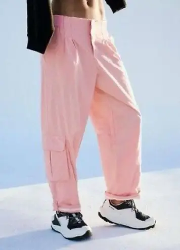 Free People Movement FP Movement Mesmerize Me Cargo Pants barrel dance low rise neon peach dance cuff