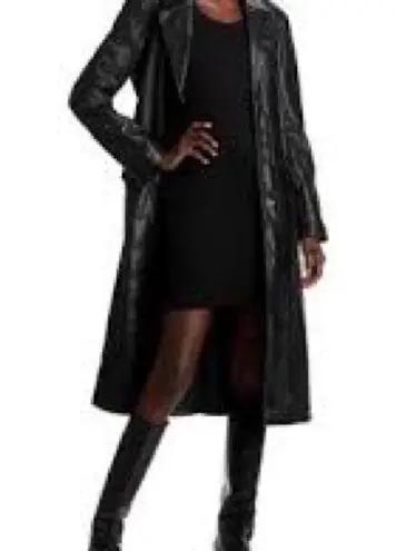 Bagatelle Faux Leather Trench Coat sz S to M