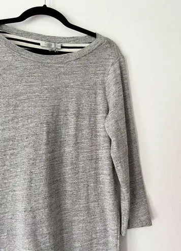 NWT Dalia Heathered Grey Jersey Knit Long Sleeve T