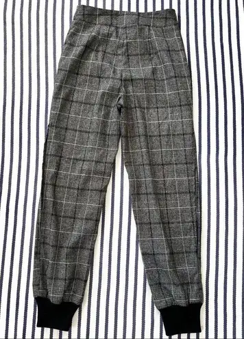 Marled Reunited Marled x Olivia Culpo Plaid Slit Leg Jogger Trousers XS