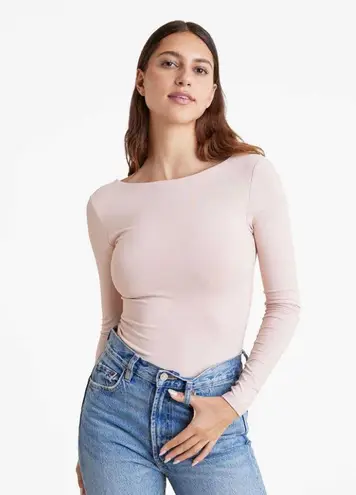 Nuuds Open Back Bodysuit In Ribbon