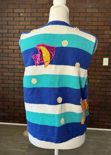 Belle Pointe Belle Point Fish Sweater Vest