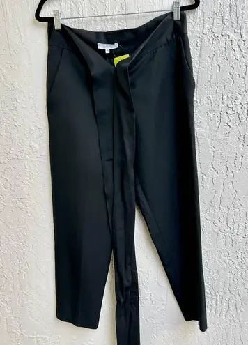 IRO Sheava High Rise Wrap Cropped Paperbag Pants Black Women's Size FR 40 / US 8