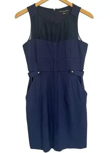 Cynthia Steffe Sleeveless Navy Blue Nautical Dress Women’s Size 2