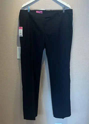 New Brook Taverner Astoria Tailored Leg Pant Size 18L Wool Blend Navy Blue NWT