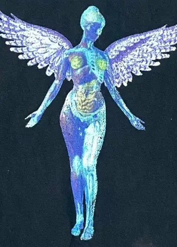 Nirvana Retro 90s In Utero Graphic T-shirt Tee Small Gildan Heavyweight Grunge