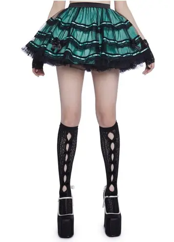 Dolls Kill Unholy Grail Tulle Mini Skirt - Mint (Size XS) from 