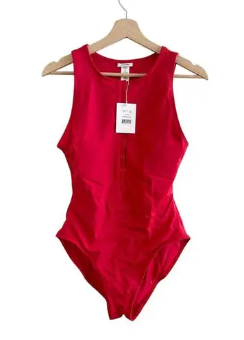 ANDIE Swim Eco Nylon The Malibu One Piece in Cherry Red XL Tall NWT