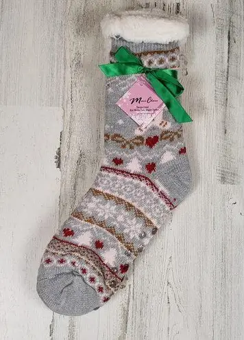 NWT Mari Clare Sherpa Lined Knit Winter Holiday Design No