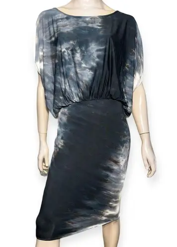 MiJo by Michelle Jonas Women’s Size S Black Sand Tan Dye Valentina Midi Dress