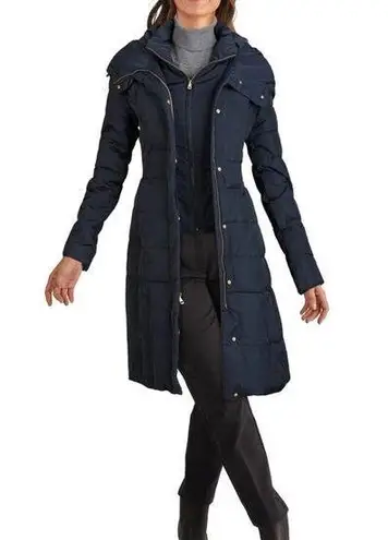 Cole Haan  Women's Navy Blue Down Winter Parker Coat S NWOT