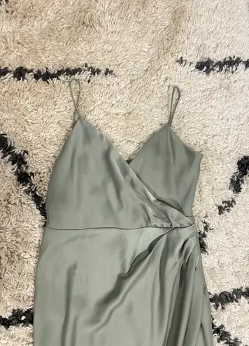 BHLDN Anthropologie Freya Satin Charmeuse Maxi Dress