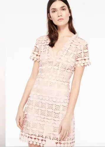 Sandro Paris Manureva Pink Lace Dress 6