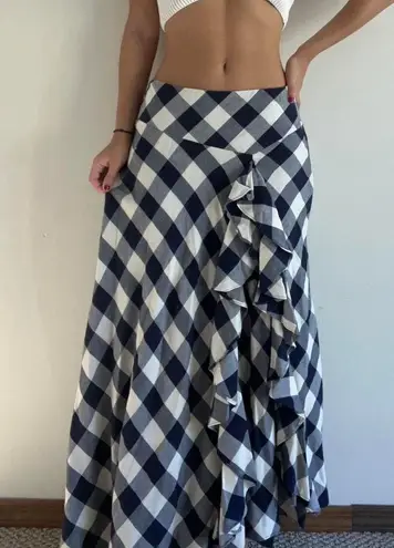 Ralph Lauren Plaid Checkered Maxi Skirt  Size 4