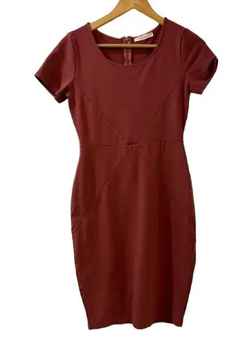 Bohme Mauve Midi Short Sleeve Bodycon Dress Size Small Women’s