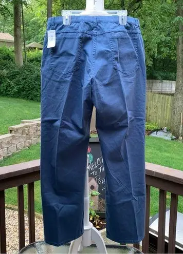 Orvis New NWT Women Blue Jeans Straight Leg Dress Pants Size 18