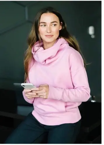 Zyia Active Oh So Soft Fleece Lined Hoodie Size L