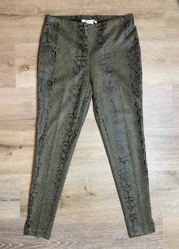 Zac and Rachel Womens Snake Print Pull On Pants Size Small