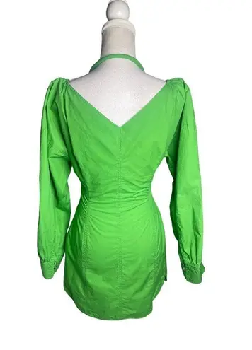 Nanushka Alyssa Mini Dress Green Womens Size XS