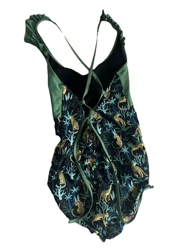 Ruffle Butts Women’s Cheetah Safari Print One Piece Bathing Swim Suit Medium
