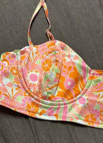 Princes & Fox NWT Princess Polly maddie orange multicolored bra top