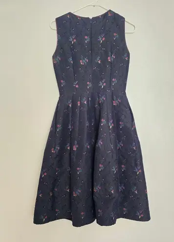 Carolina Herrera Floral Print Midi Length Dress.