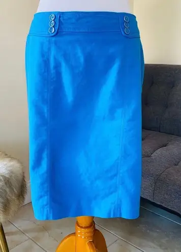 Valerie Bertinelli  blue pencil skirt