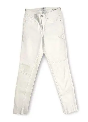 William Rast White Freedom Stretch Perfect Ankle Skinnt Jeans
