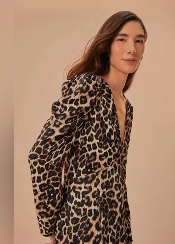 Farm Rio Cream Natural Skin Lenzing™ Ecovero™ Viscose Midi Dress, Medium, $230