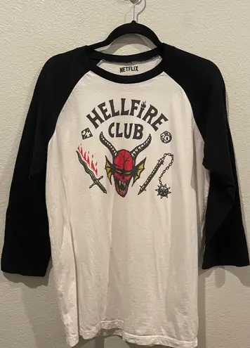 Stranger Things NETFLIX Hellfire Club Classic 3/4 Sleeve Shirt