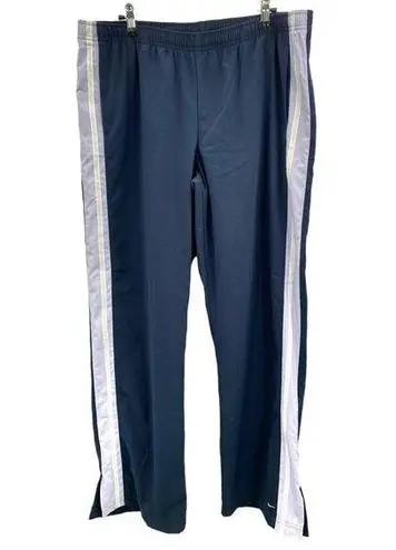 Nike ‎ Women's Track Pants Size XL Blue White Slit Cuff Basketball Volleyball New