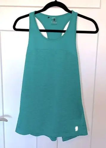Teal Second Skin Racerback Tank Green Size M