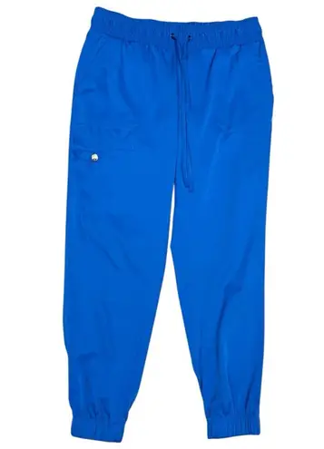 Healing Hands HH Works Royal Blue Jogger Scrub Pants Medium Petite