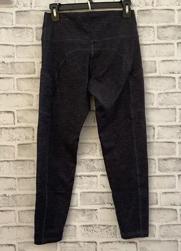 Aerie Offline by  The Hugger high waist black/blue heather leggings Large
