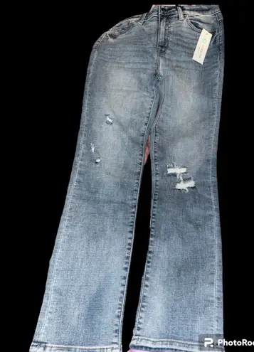 Studio Blue NWT - - Nikki High Rise slim Destructed cigarette Jean - 6