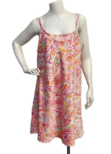 Ralph Lauren Lauren  Women's L Sleepwear Double Strap Dress Floral Paisley Slip