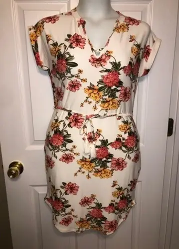 Bobbie & Brooks Bobbie Brooks Sz S Crochet Back Ivory Floral Dress NEW NWT