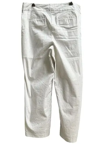 Lane Bryant  White Pinstripe Wide Leg Lined Women’s Pants Trousers Size 16