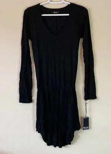 Michael Lauren ML-8079-RSN Noel L/S V Neck Dress w/Drawstring Size M Black (H11) - Image 1