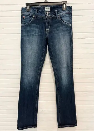 Hudson Jeans HUDSON Straight Leg Jeans Button Flap Pockets 8” Rise Size 28