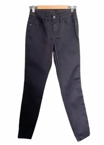 Sateen Twill Skinny Jeans Charcoal Gray Womens Size 26 Prana Stretch Denim